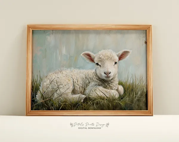 Vintage Spring Easter Prints, Rustic Wall Art