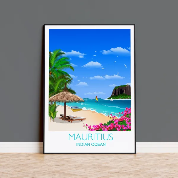 Mauritius Travel Poster
