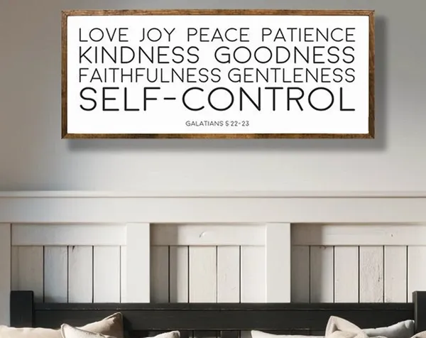 Galatians 5:22-23, Fruit of the Spirit Wall Art Print