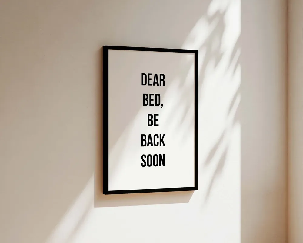 Dear Bed Bedroom Decor Art Print, Bedroom Wall Art - Image 3