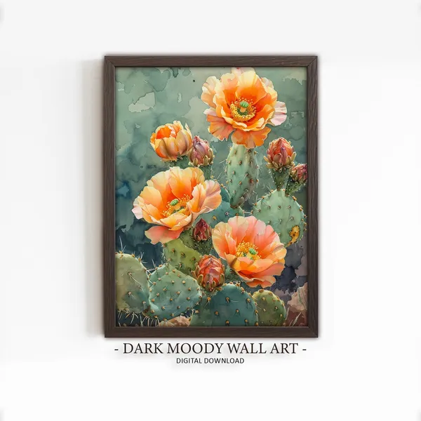 Mexican Cactus Flower Botanical Art Print