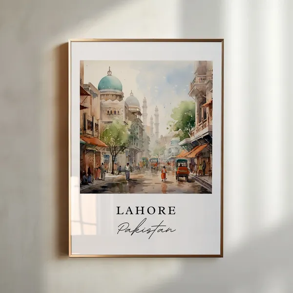 Lahore Pakistan Personalized Travel Poster