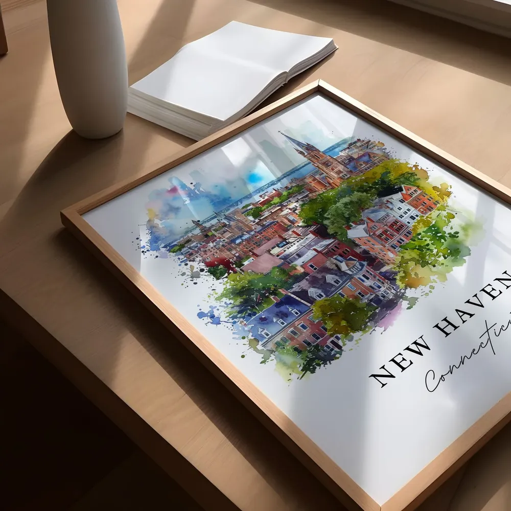 New Ct Connecticut Travel Poster, Wall Art Print - Image 5