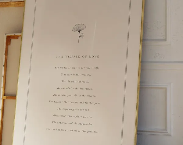 Rumi Quote Temple Of Love Poem Art Print