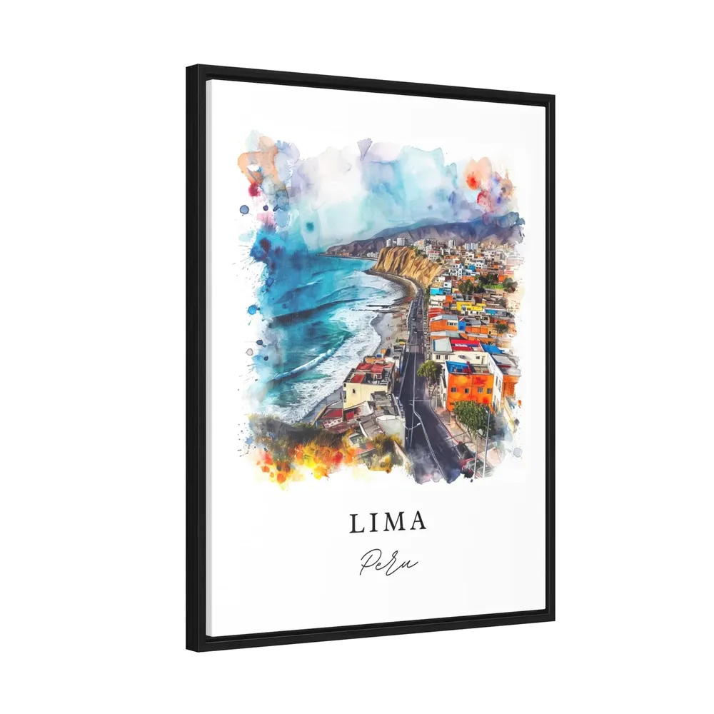 Lima Peru Custom Text Art Print, Latin America - Image 2