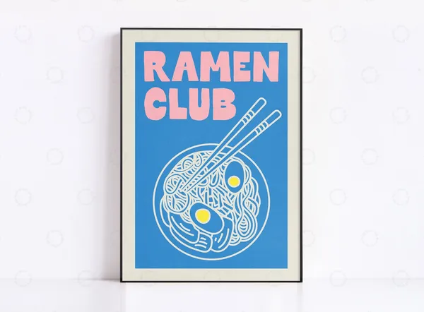 Ramen Vintage Japanese Kitchen Art Print