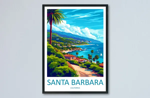 Santa Barbara Home Decor Art Print