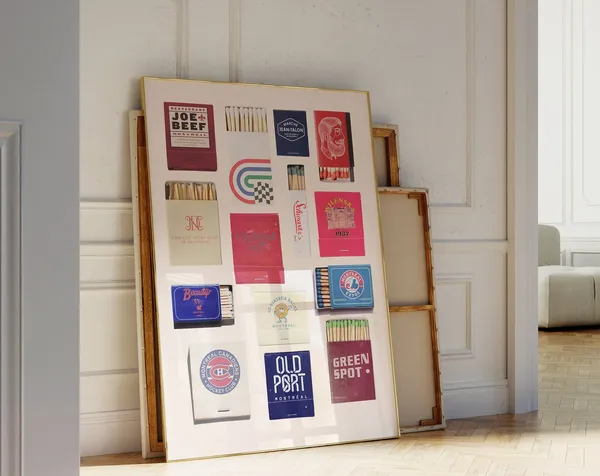 Montreal Matchbook Vintage Travel Poster