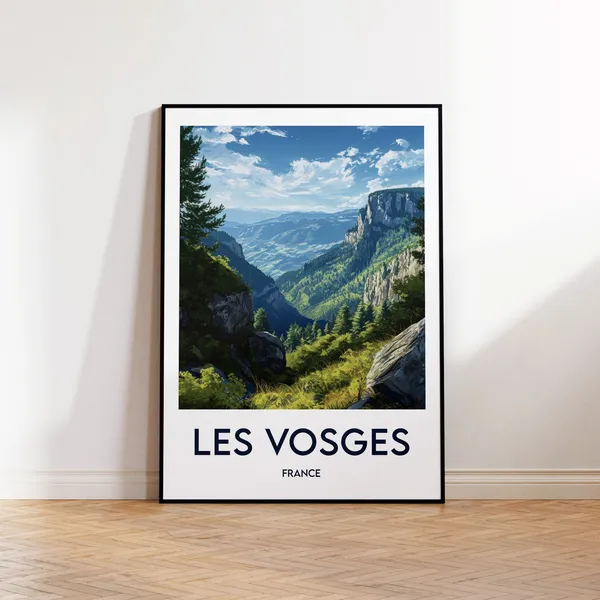 Vosges Vintage Travel Poster Art Print