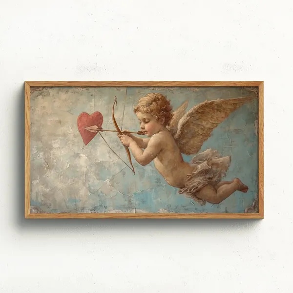 Cupid Vintage Valentine Love Romance Art Print