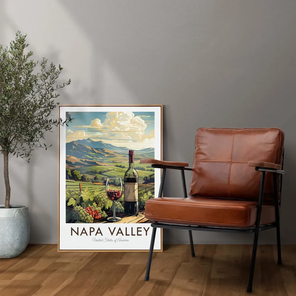 Napa Valley Vintage Style Travel Poster - Image 2