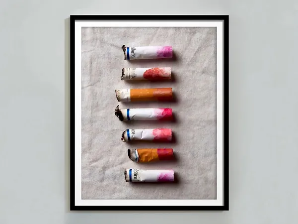 Lipstick Stained Fashion Photography Poster Print