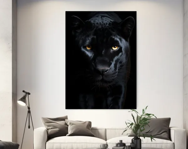 Black Panther Luxury Design Animal Print Art Print