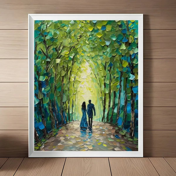 Van Gogh-Inspired Together Forever Love Art Print