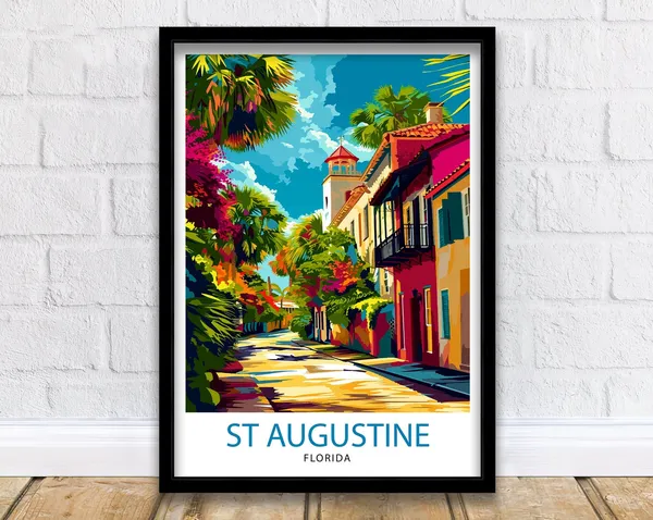 St Augustine Florida Wall Decor Poster