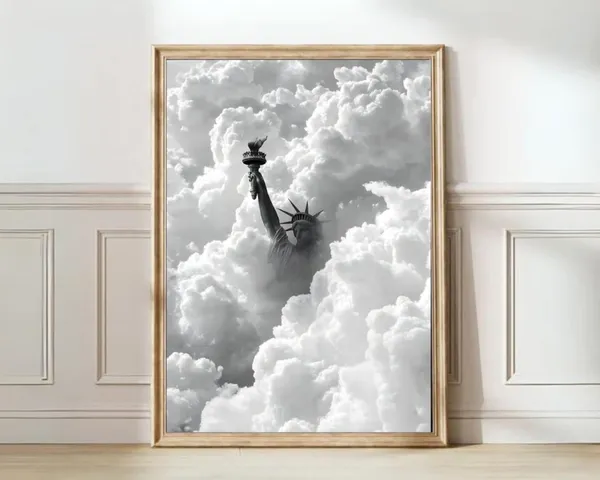 New York Statue of Liberty Travel Poster