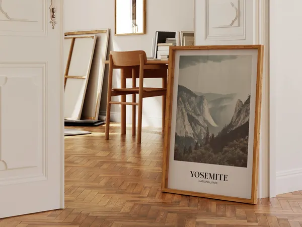 Yosemite National Park Rustic Travel Poster
