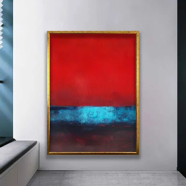 Rothko-Inspired Red And Other Colors Art Print