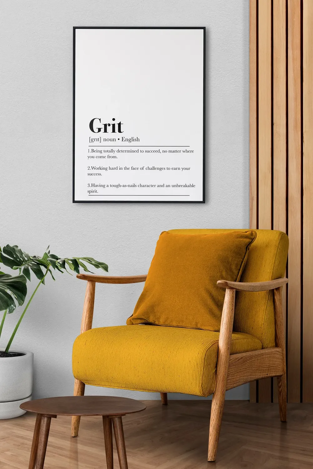 Grit Definition Quote Art Print - Image 3