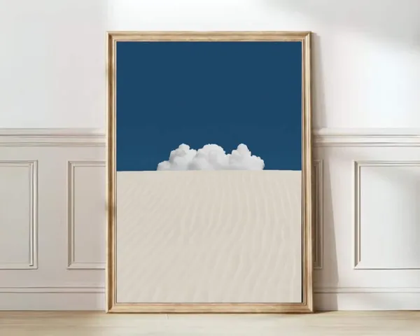 Cloud Print Desert Sky Poster, Maximalist Style