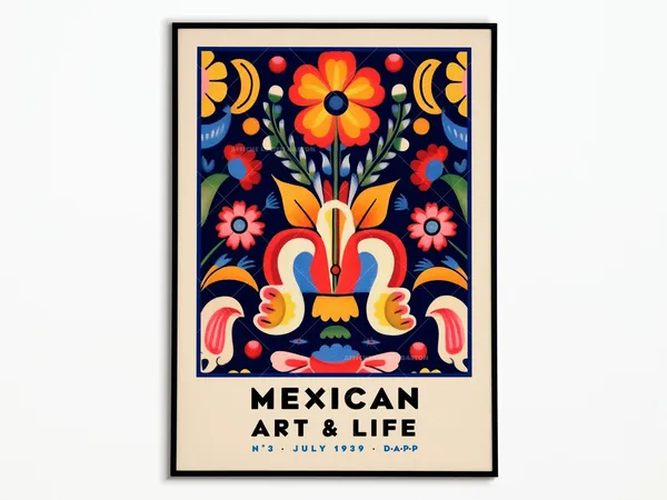 Mexican Art and Life Poster, 1939 Decoration