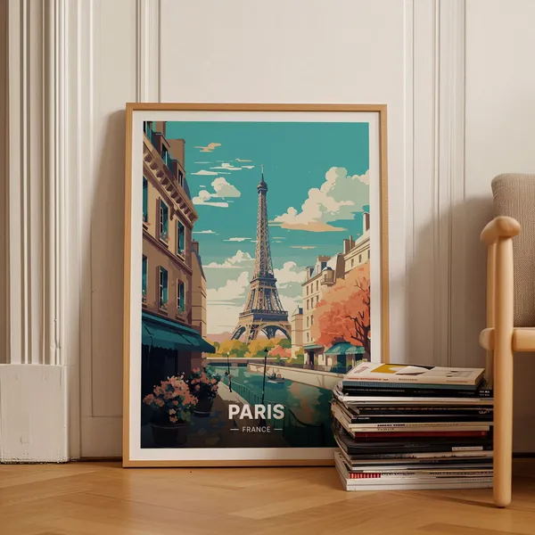 Paris Travel Poster, France Travel Decor