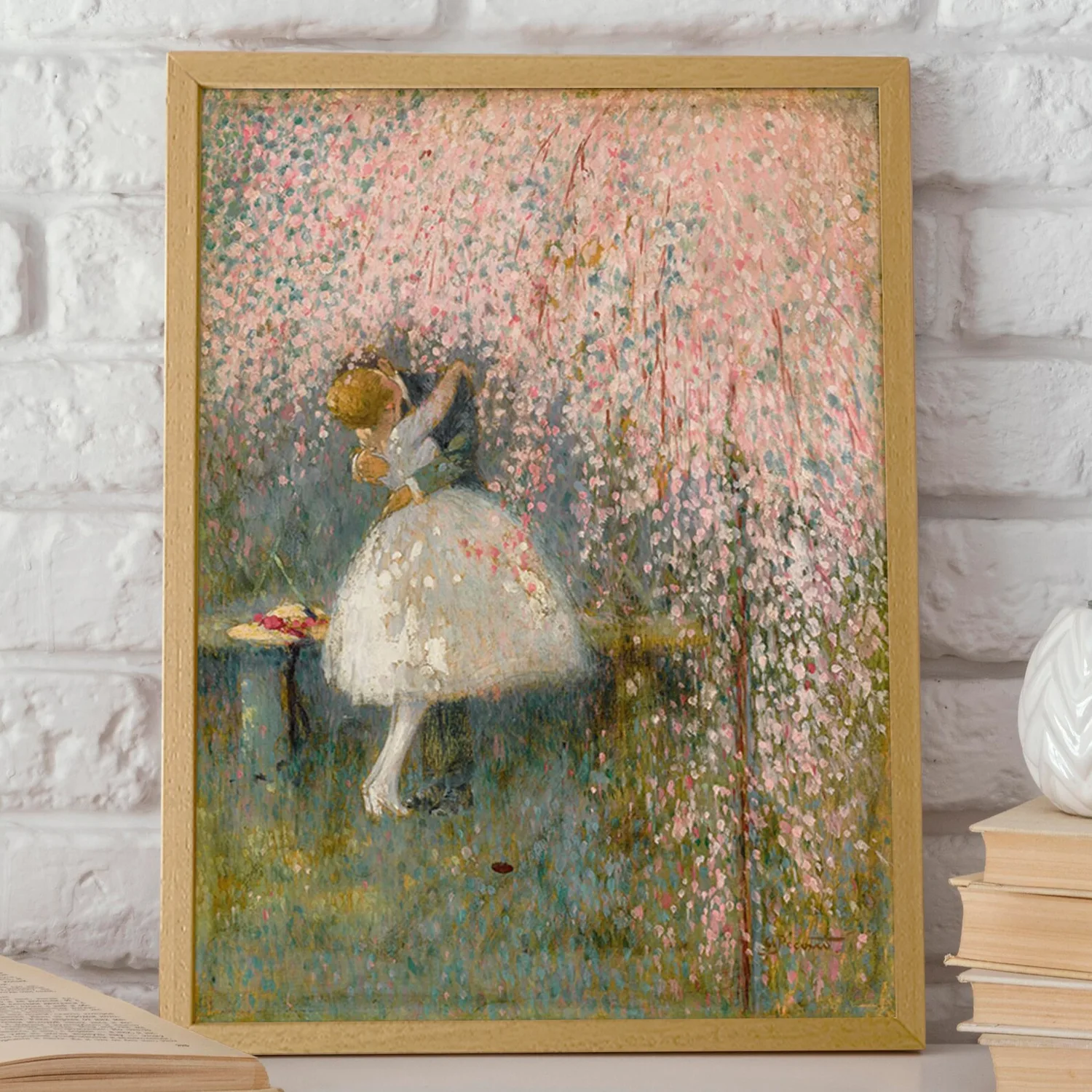 Romance Under the Blossom Tree, Art Print - Image 2