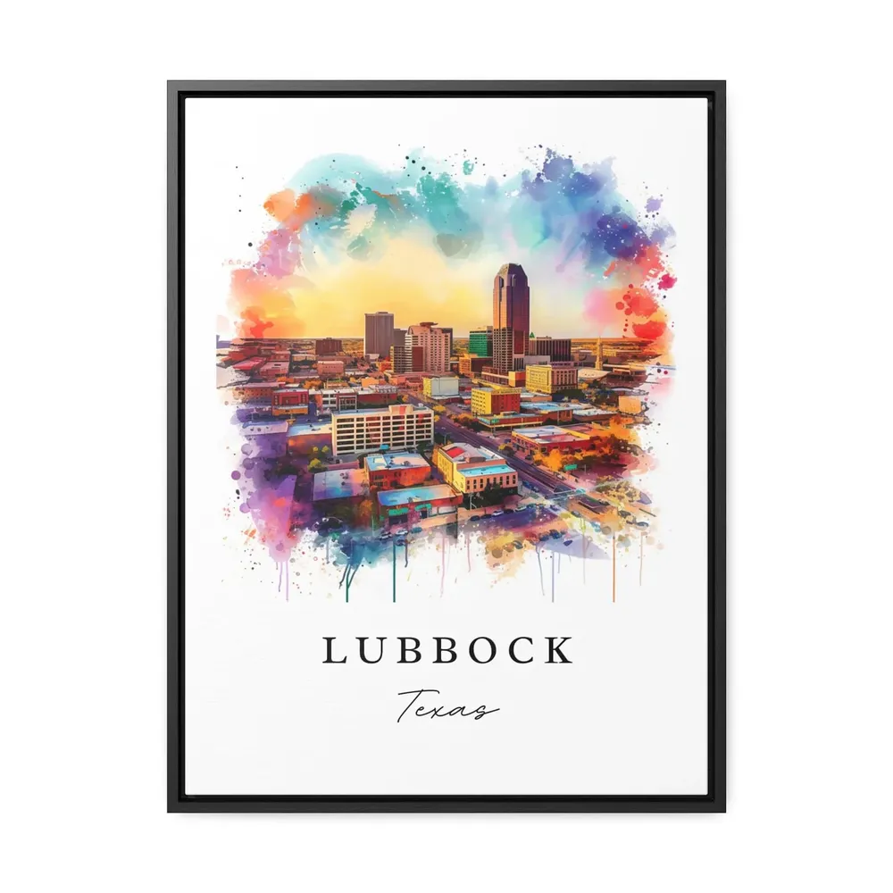 Lubbock Texas Art Print, Custom Text Wedding Gift - Image 2
