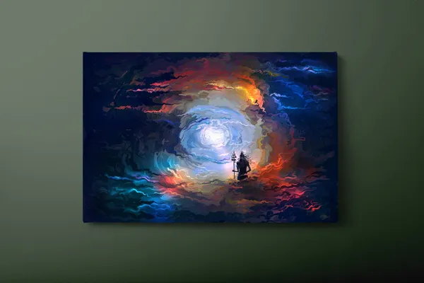 Lord Shiva Art Print, Hindu God Wall Art Poster