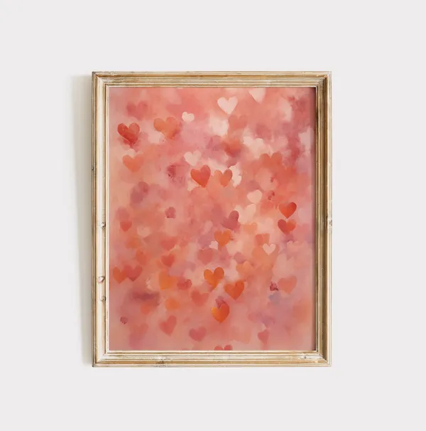Heart Romantic Home Decor, Valentine Art Print