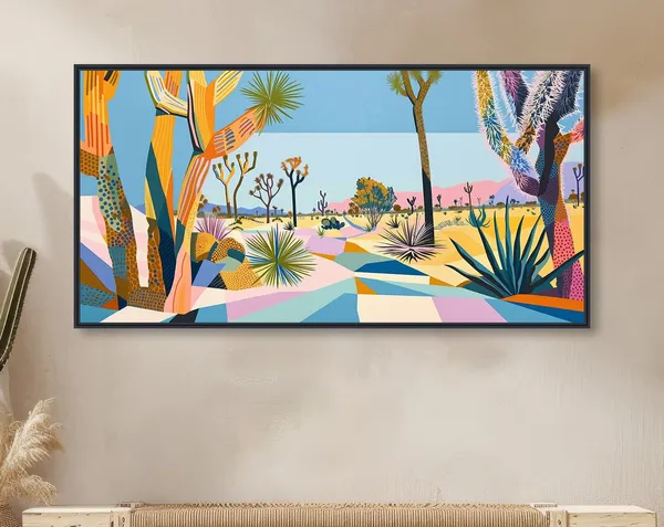 Sunstone Flats Desert Landscape Art Print, Southwestern