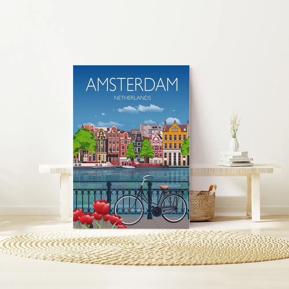 Amsterdam Art Lovers Gift Travel Poster - Image 2