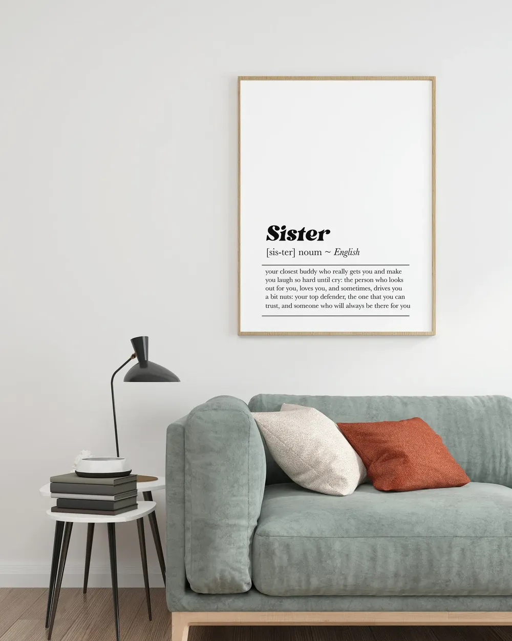 Sister Definition Dictionary Art Print - Image 3
