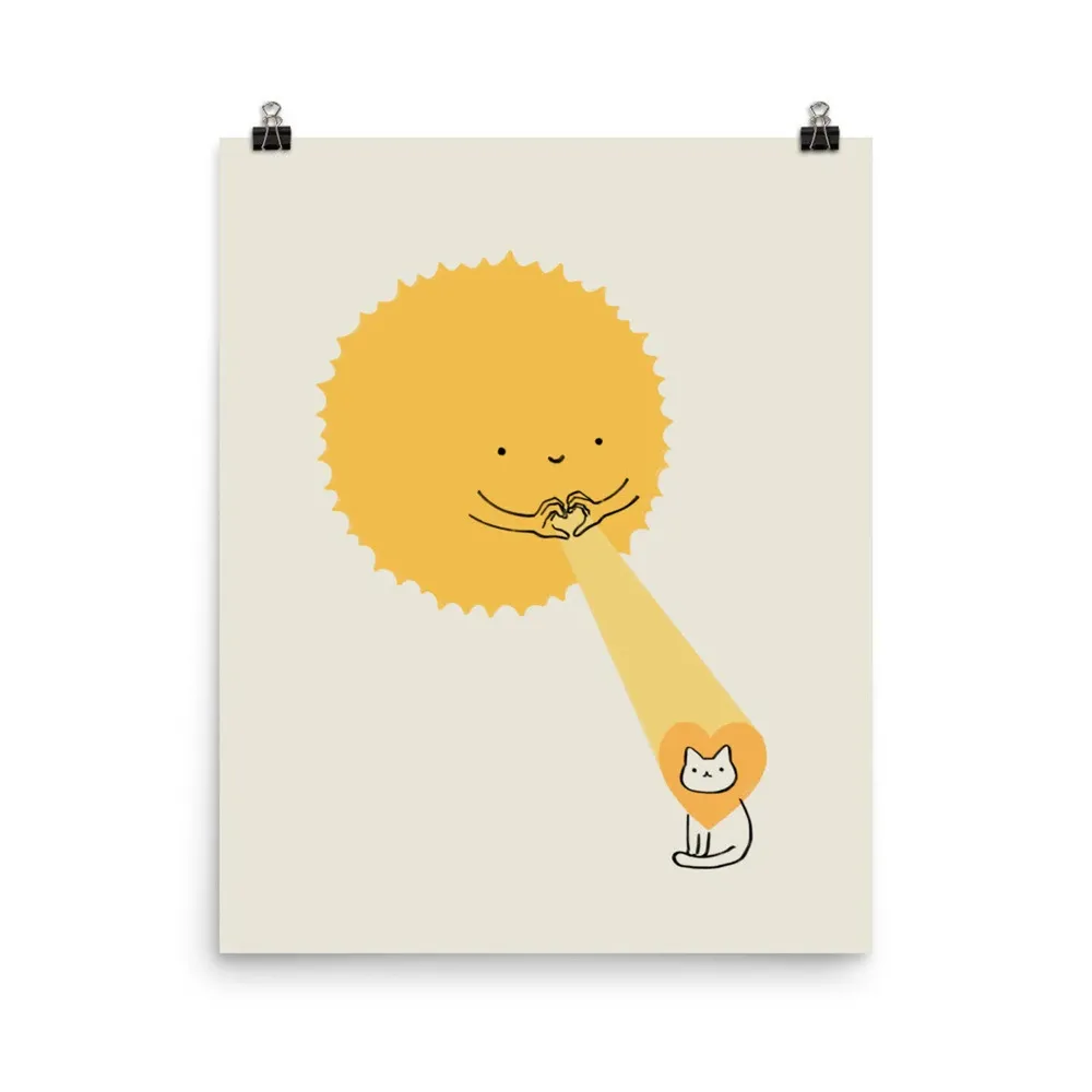 Love Keeps The Heart Warm Art Print
