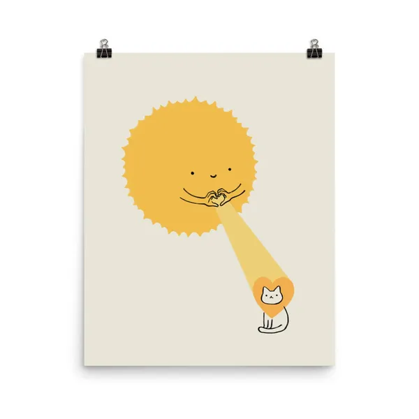 Love Keeps The Heart Warm Art Print