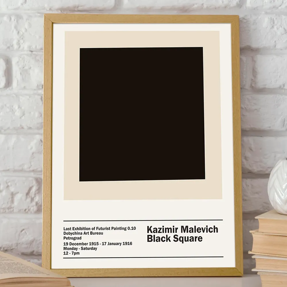 Kazimir Malevich Black Square 1915 Exhibition Poster - Image 2