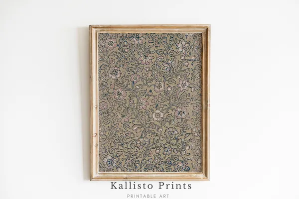 Artful Pattern Boho Floral Art Print