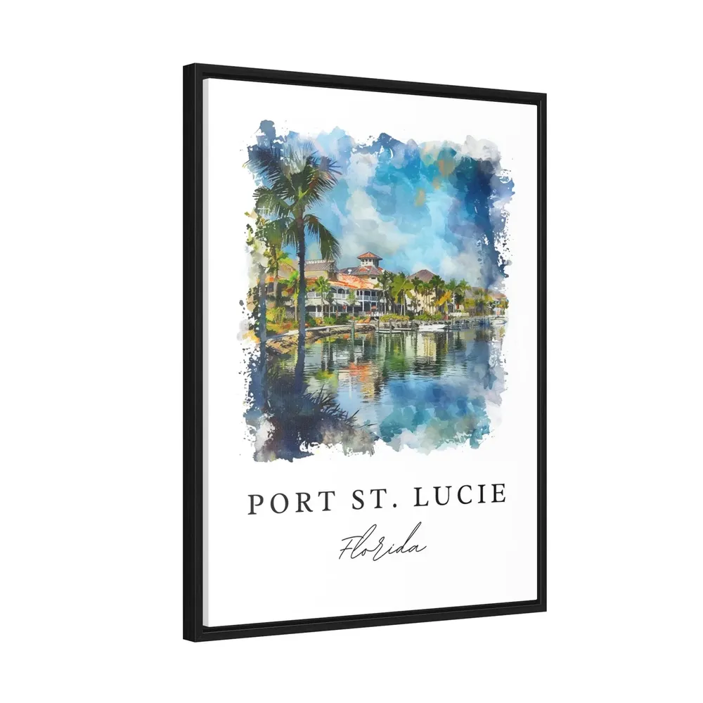 Port St Lucie Florida Art Print, Travel Poster - Image 2