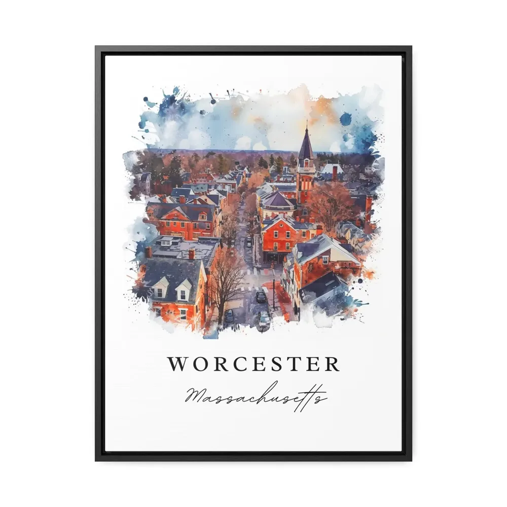 Worcester MA Custom Text Travel Poster - Image 3