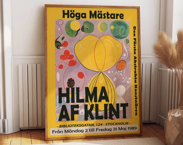 Hilma Af Klint Modern Abstract Exhibition Poster