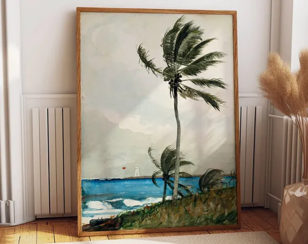Palm Tree in Nassau by Winslow Homer, 1898 Art Print