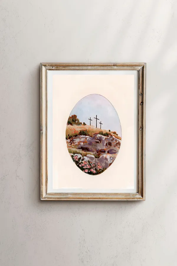 The Cross Print - Jerusalem Landscape Art Print