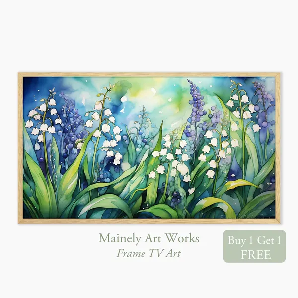 Lily Of The Valley Flowers, Spring Floral Art Print