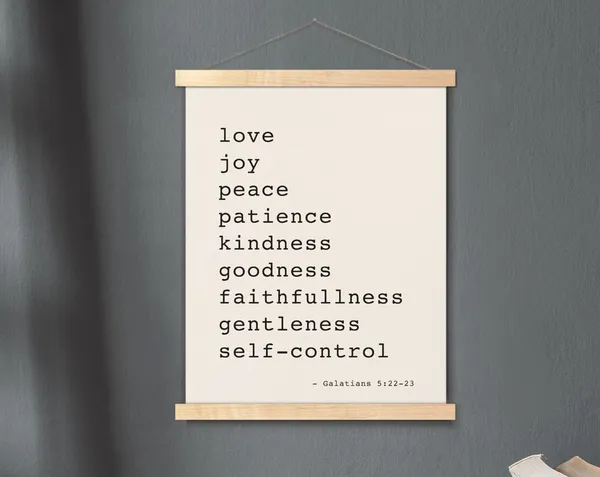 Fruit of the Spirit Galatians 5:22-23 Art Print