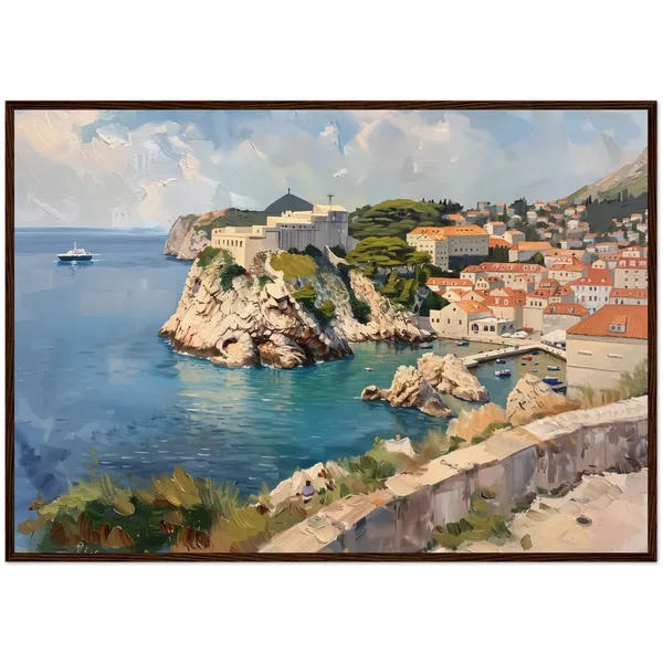 Dubrovnik Painting, Croatia Travel Art Print