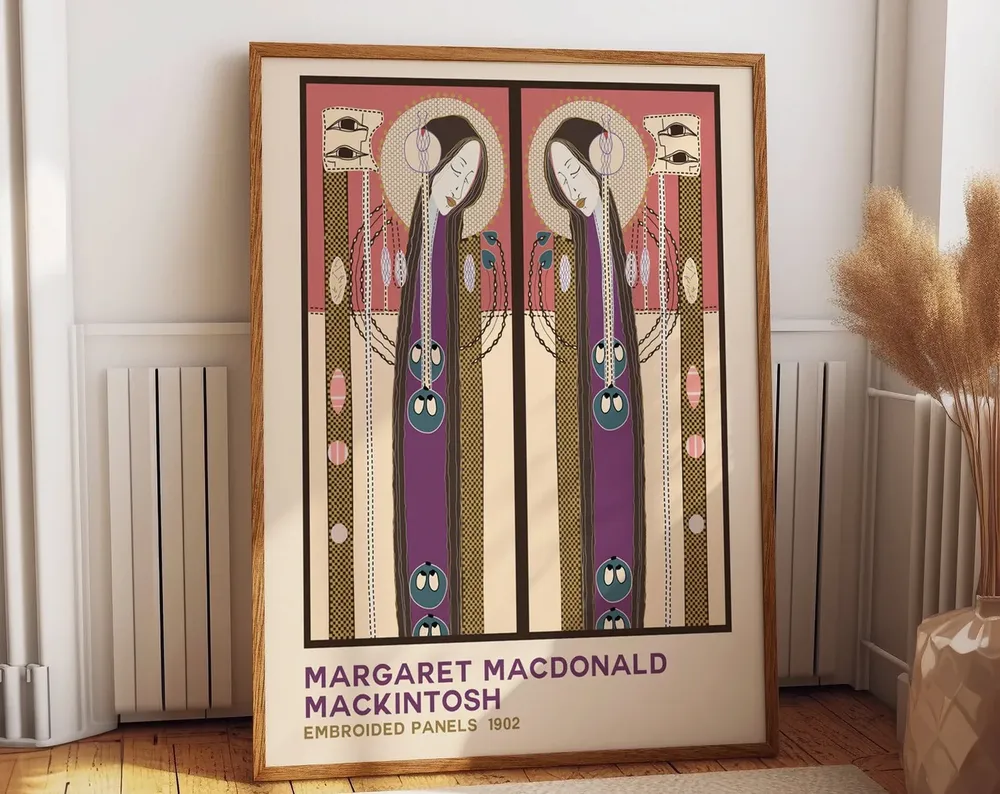 Glasgow Style Elegance, Margaret Macdonald Art Print