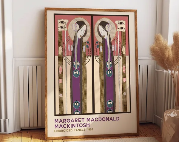 Glasgow Style Elegance, Margaret Macdonald Art Print