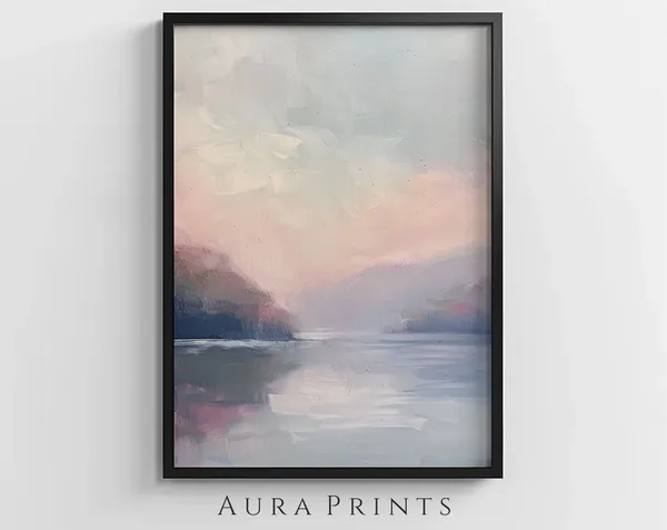 Impressionism Sunrise Spring Landscape Art Print