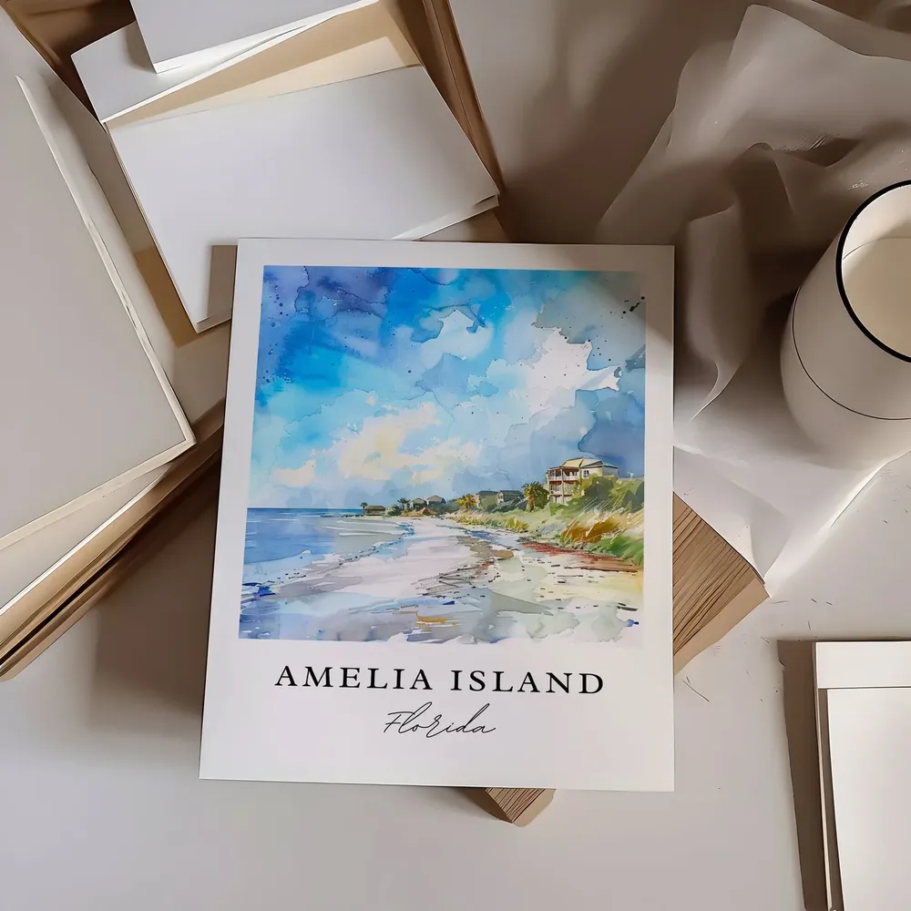 Amelia Island Florida Travel Poster, Jacksonville Gift - Image 6