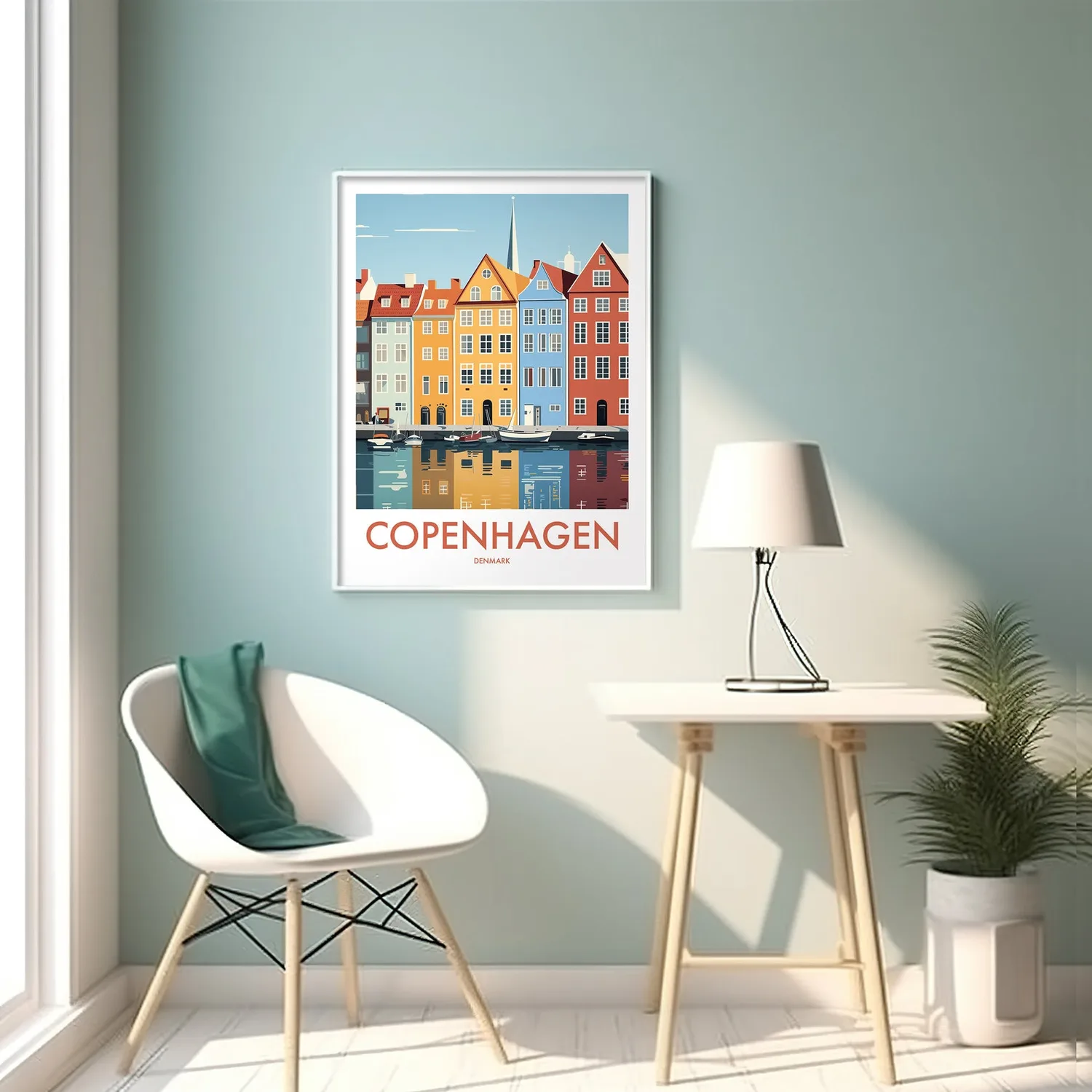 Copenhagen Denmark Travel Poster Print - Image 2